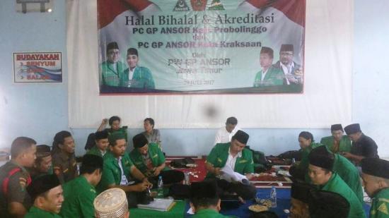 Berhalal Bihalal Pimpinan Cabang GP Ansor Probolinggo - Kraksaan diakreditasi PW GP Ansor Jatim
